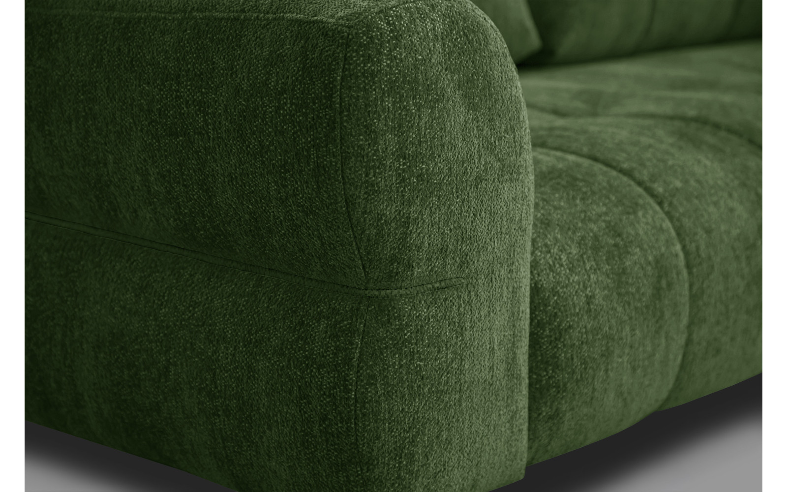 Canapé 2,5 places SALVINI, tissu vert