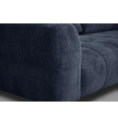 Canapé 2,5 places SALVINI, tissu bleu marine