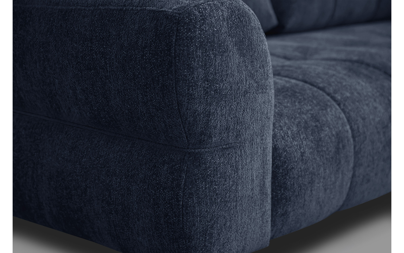 Canapé 2,5 places SALVINI, tissu bleu marine
