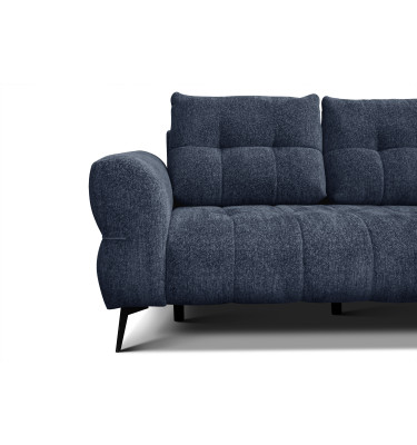 Canapé 2,5 places SALVINI, tissu bleu marine