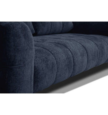 Canapé 2,5 places SALVINI, tissu bleu marine