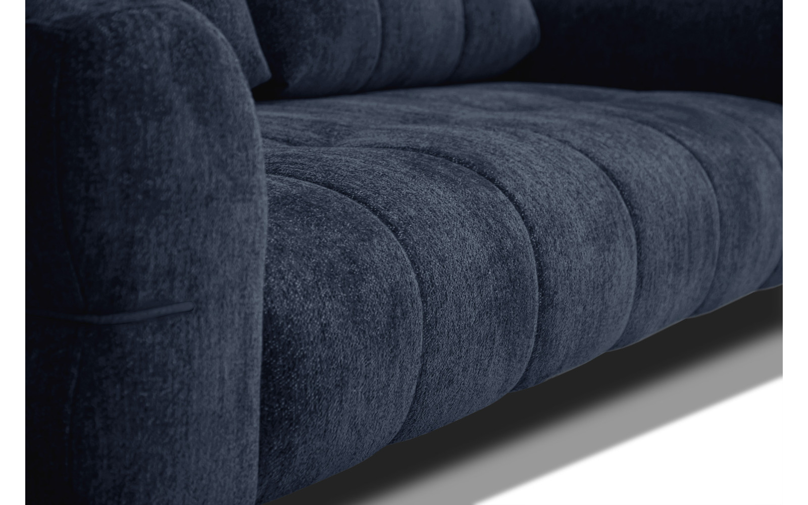 Canapé 2,5 places SALVINI, tissu bleu marine