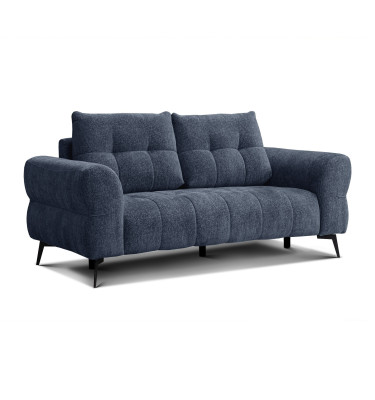 Canapé 2,5 places SALVINI, tissu bleu marine