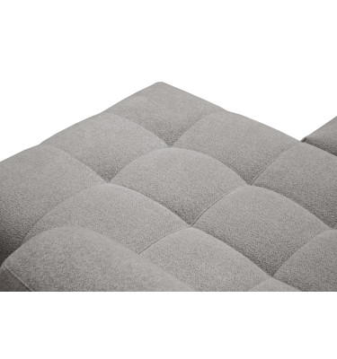 Canapé d'angle 4 places SALVINI, tissu gris chaud