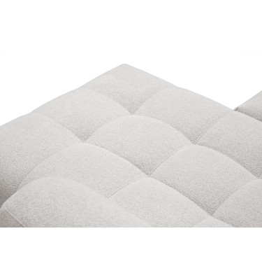 Canapé d'angle 4 places SALVINI, tissu ecru