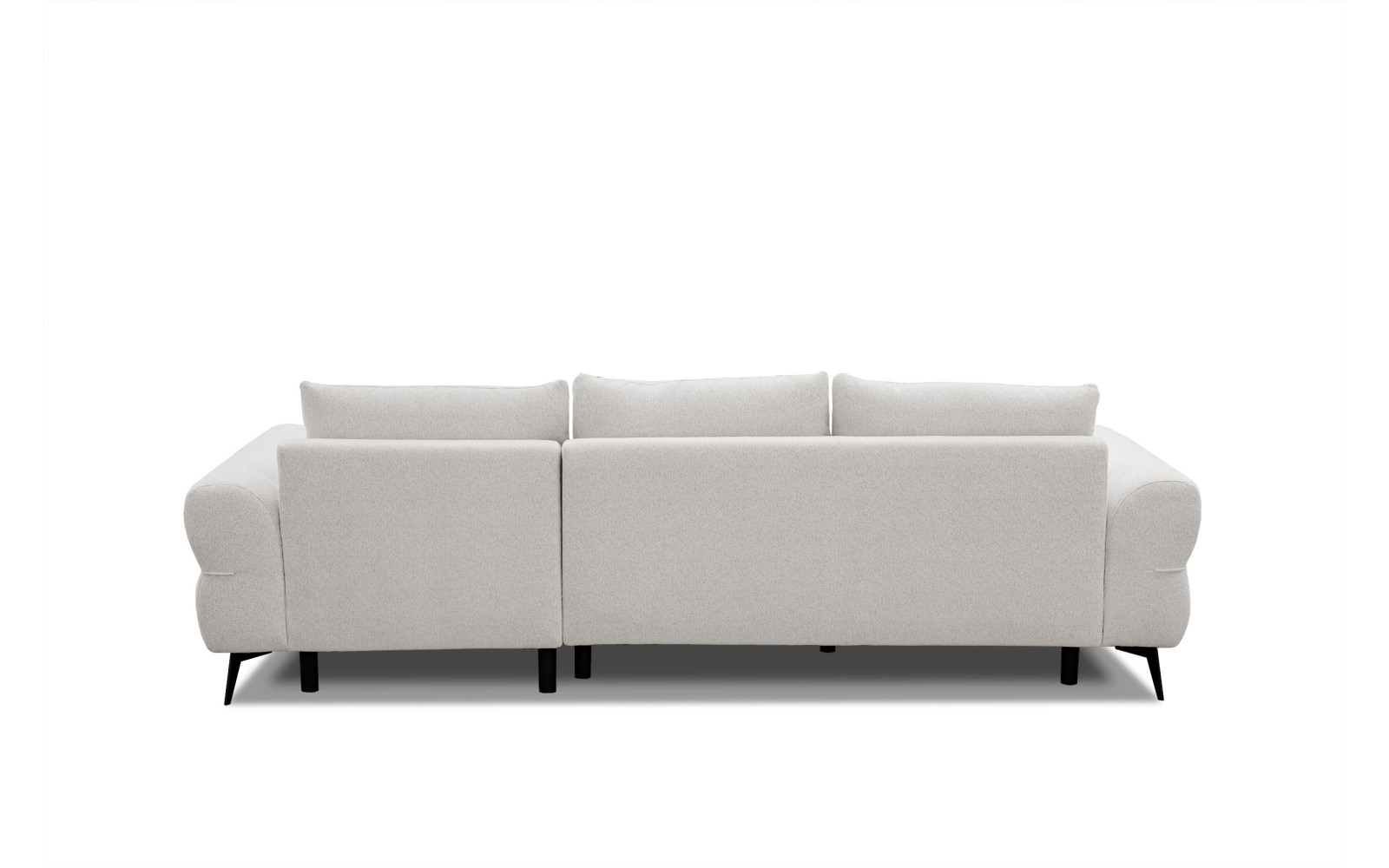 Canapé d'angle 4 places SALVINI, tissu ecru