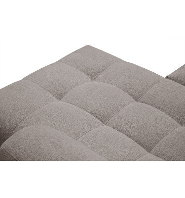 Canapé d'angle 4 places SALVINI, tissu beige  foncé