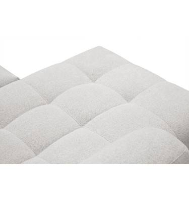 Canapé d'angle 4 places SALVINI, tissu ecru