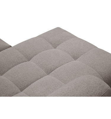 Canapé d'angle 4 places SALVINI, tissu beige  foncé