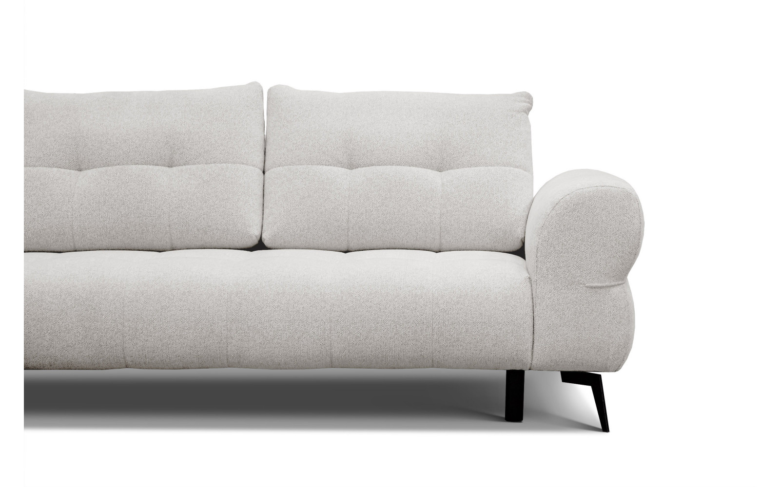 Canapé d'angle 4 places SALVINI, tissu ecru