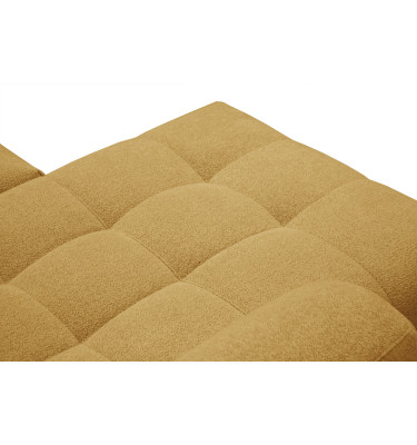 Canapé d'angle 4 places SALVINI, tissu miel