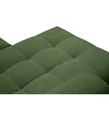 Canapé d'angle 4 places SALVINI, tissu vert