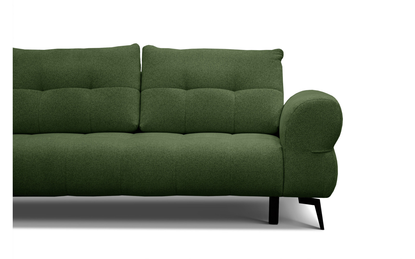 Canapé d'angle 4 places SALVINI, tissu vert