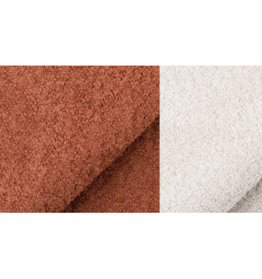 Canapé 2,5 places CALME, tissu orange foncé