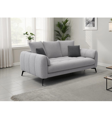 Canapé 2,5 places CALME, tissu gris clair