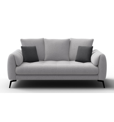 Canapé 2,5 places CALME, tissu gris clair