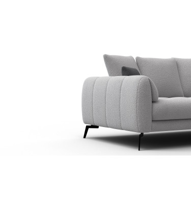 Canapé 2,5 places CALME, tissu gris clair