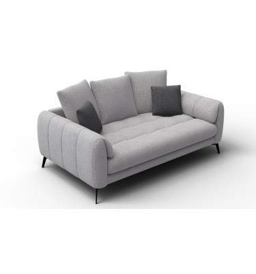 Canapé 2,5 places CALME, tissu gris clair