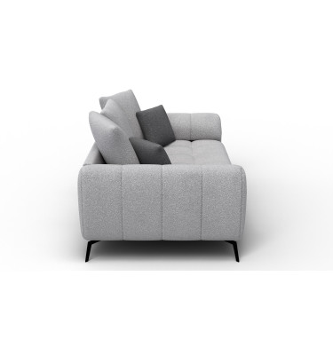 Canapé 2,5 places CALME, tissu gris clair