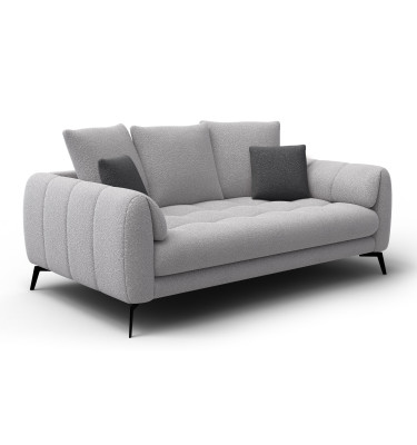 Canapé 2,5 places CALME, tissu gris clair