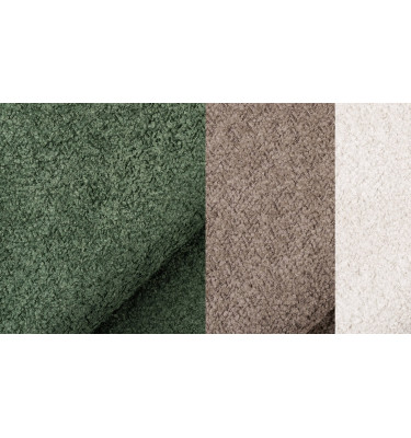 Canapé 2,5 places CALME, tissu olive et beige