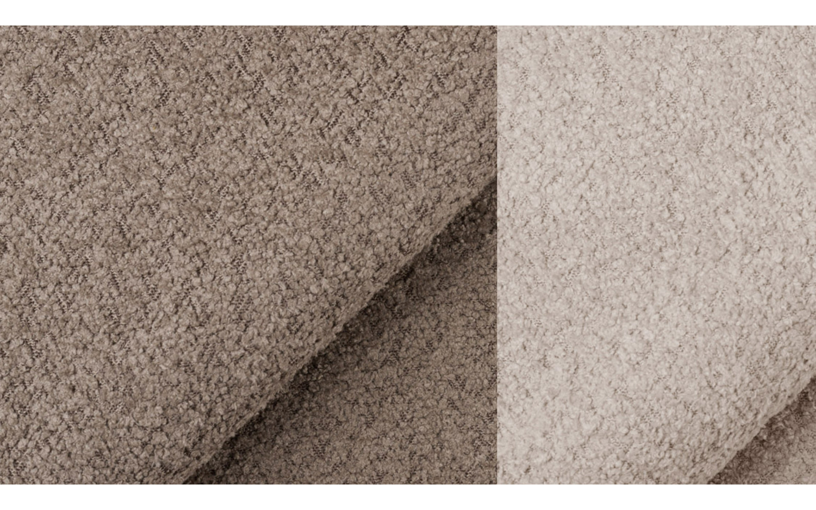 Canapé d'angle 5 places CALME, tissu beige