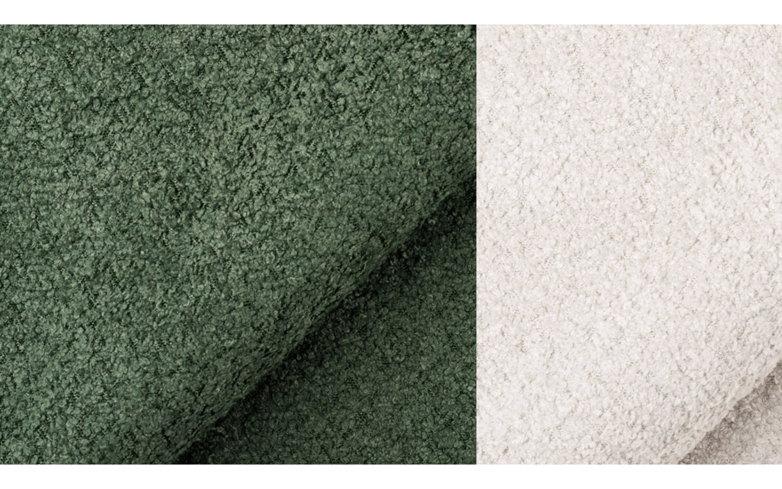 Canapé d'angle 5 places CALME, tissu olive