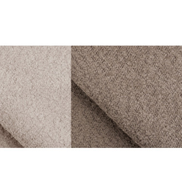 Canapé d'angle 5 places CALME, tissu beige