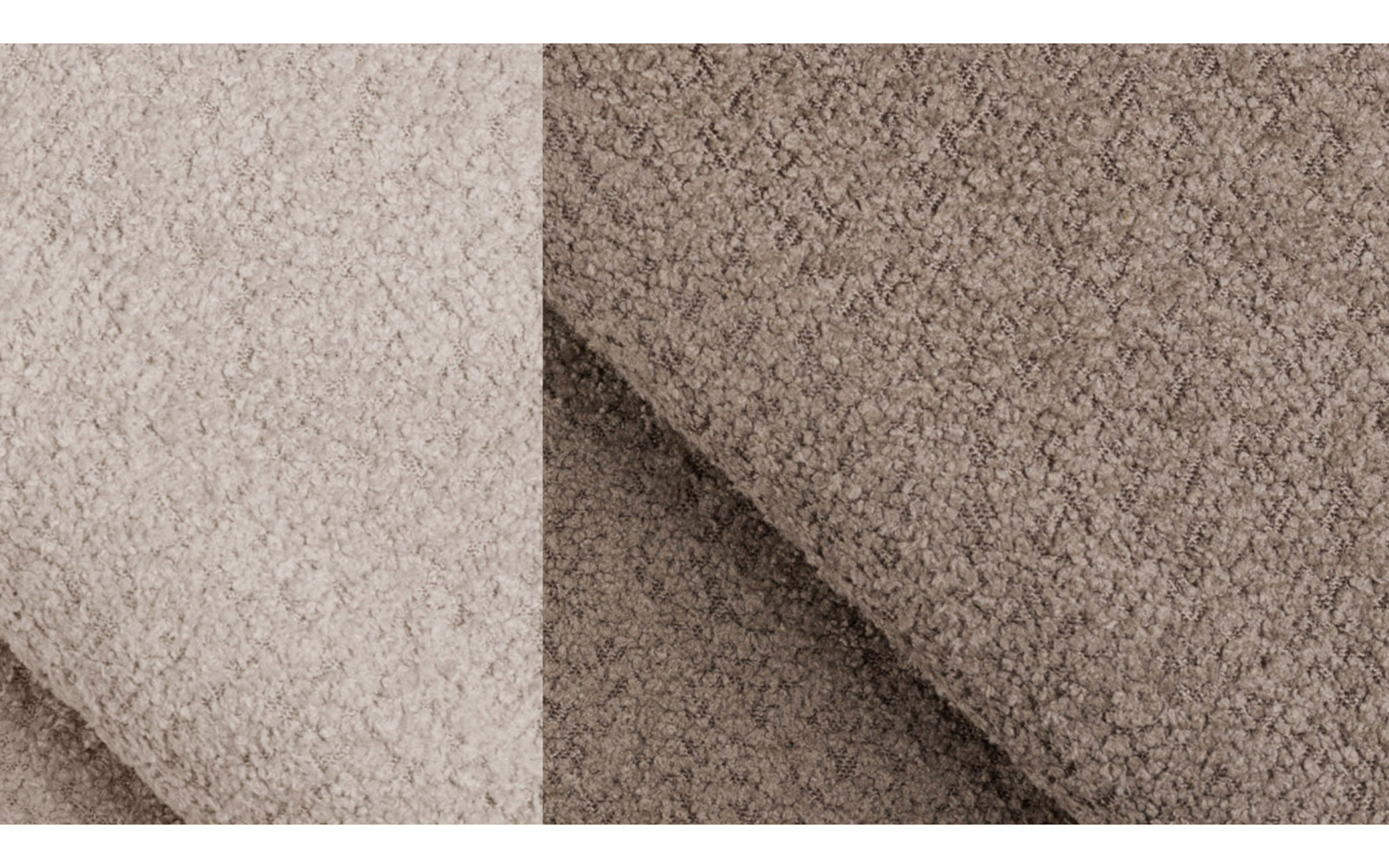 Canapé d'angle 5 places CALME, tissu beige