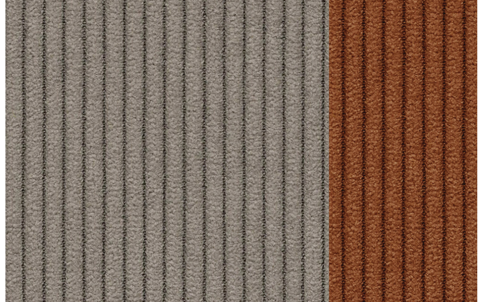 Fauteuil en velours côtelé OLI, taupe