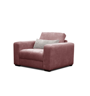 Fauteuil en velours côtelé OLI, rose