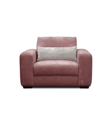 Fauteuil en velours côtelé OLI, rose