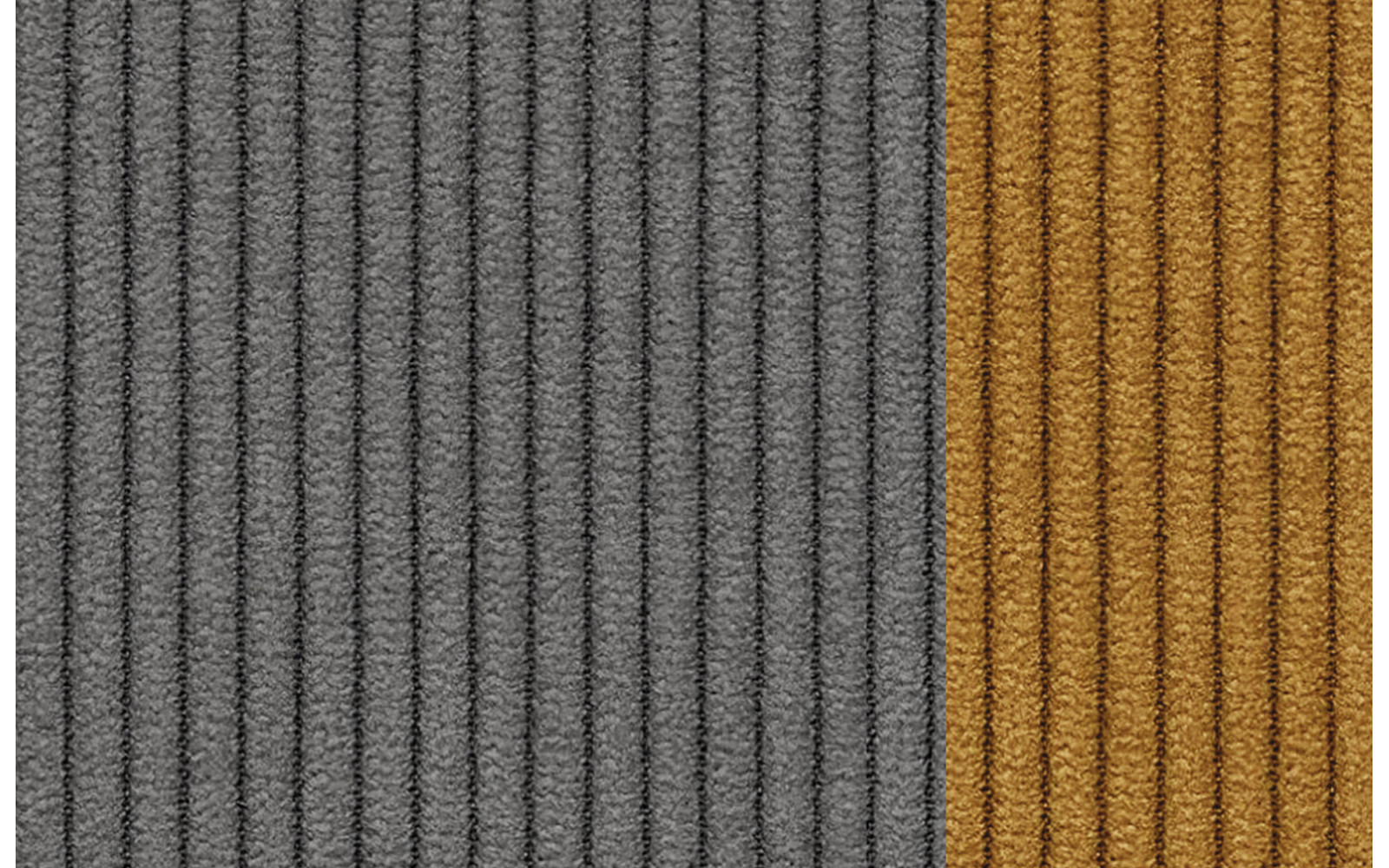 Fauteuil en velours côtelé OLI, gris foncé