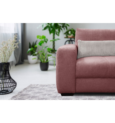 Fauteuil en velours côtelé OLI, rose