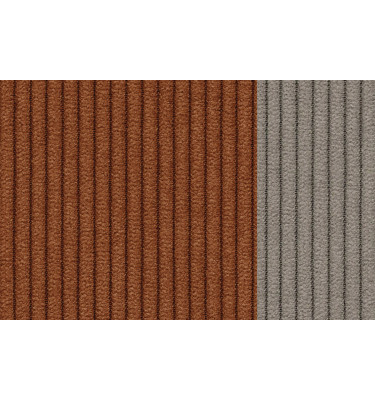 Fauteuil en velours côtelé OLI, orange