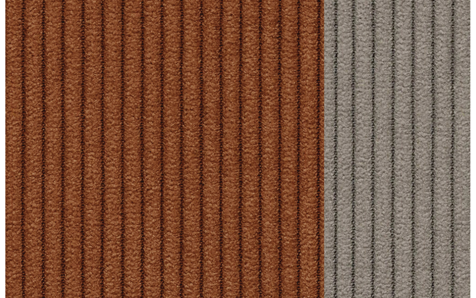 Fauteuil en velours côtelé OLI, orange