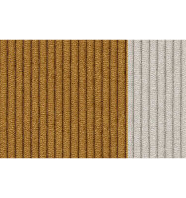 Fauteuil en velours côtelé OLI, jaune foncé