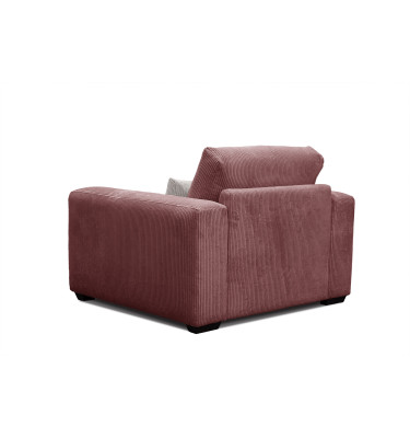 Fauteuil en velours côtelé OLI, rose