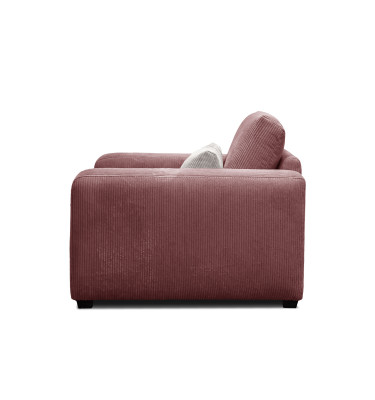 Fauteuil en velours côtelé OLI, rose