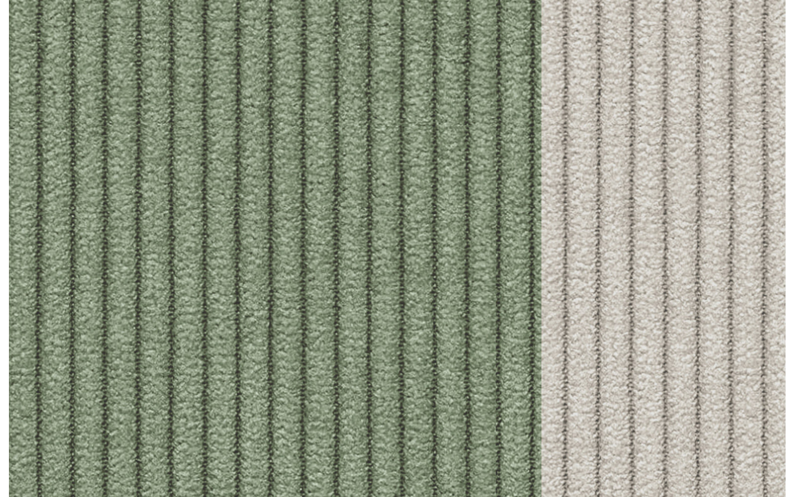 Fauteuil en velours côtelé OLI, sauge