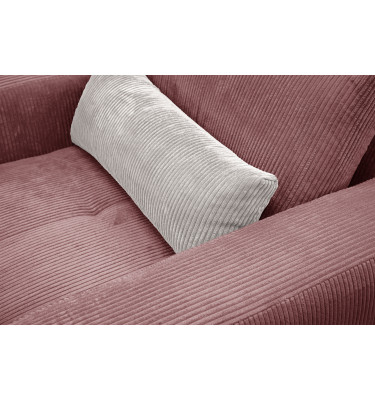 Fauteuil en velours côtelé OLI, rose