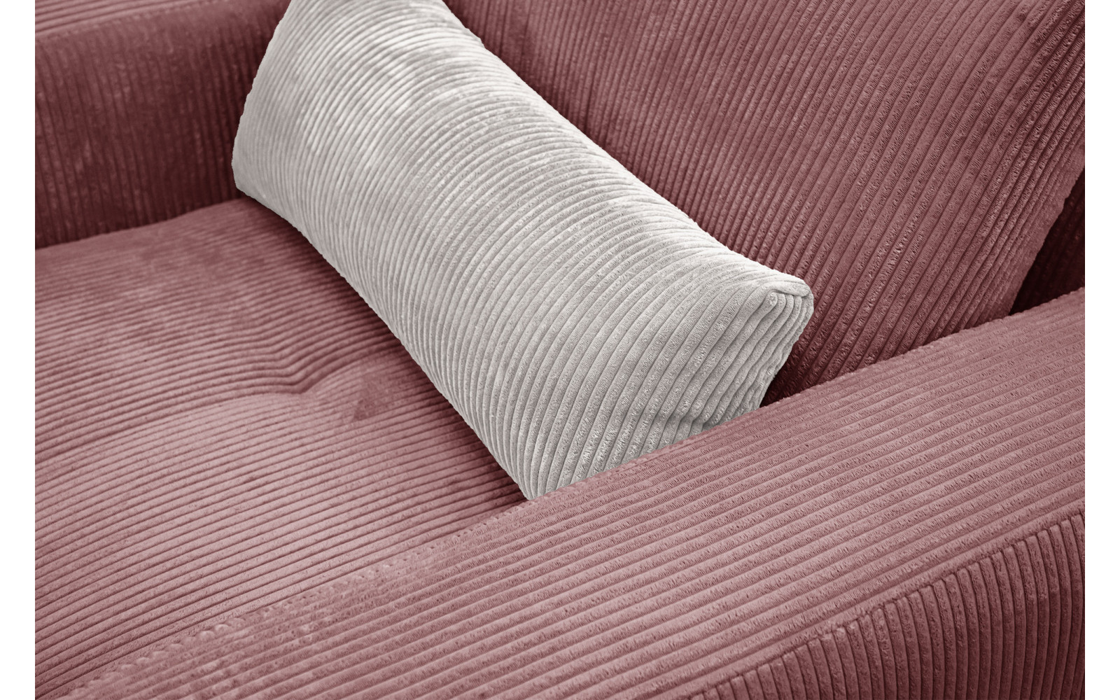 Fauteuil en velours côtelé OLI, rose