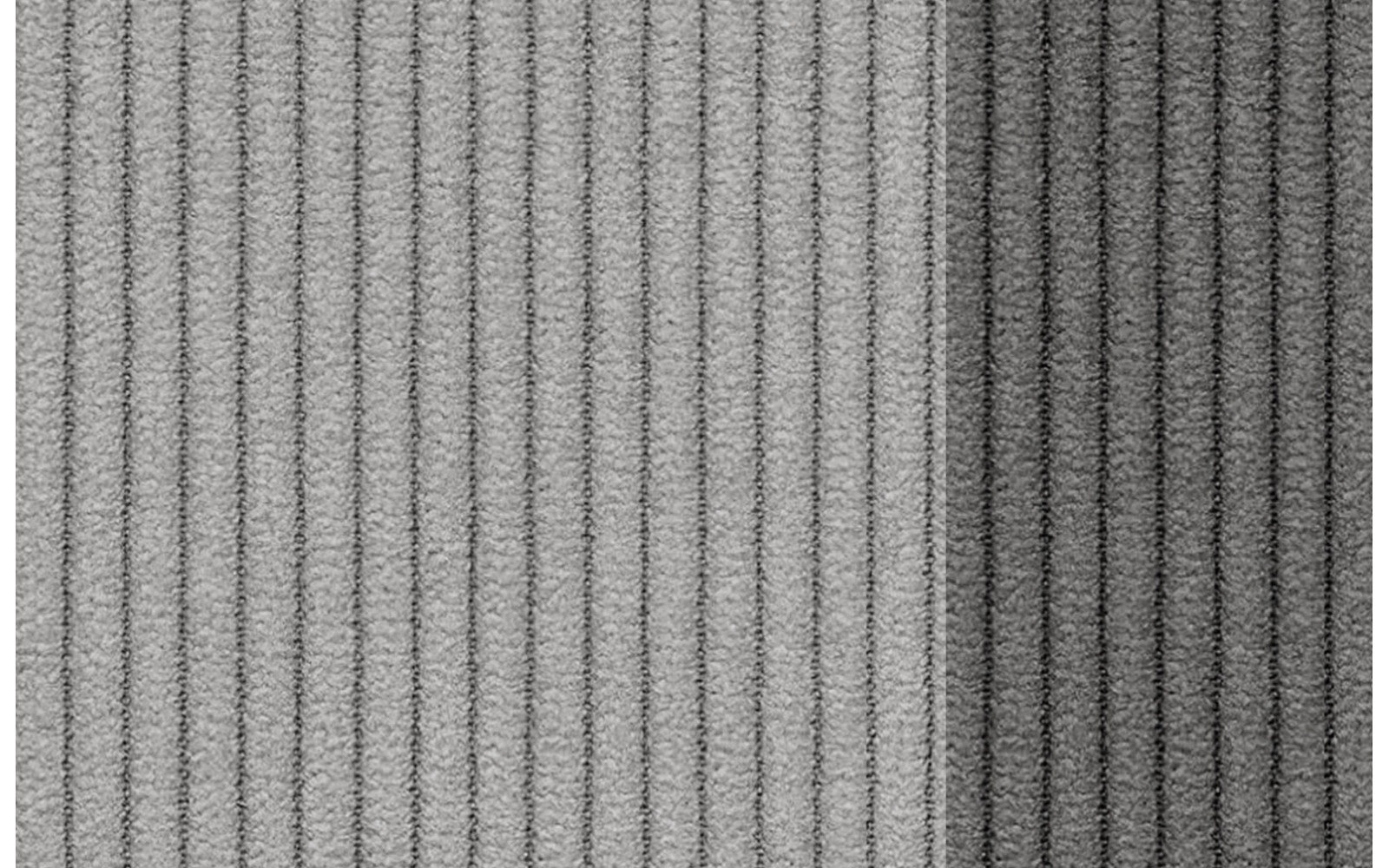 Fauteuil en velours côtelé OLI, gris clair