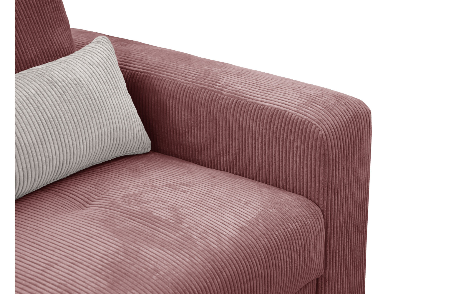 Fauteuil en velours côtelé OLI, rose