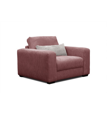 Fauteuil en velours côtelé OLI, rose