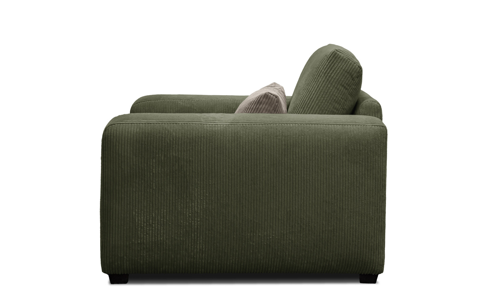 Fauteuil en velours côtelé OLI, olive
