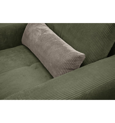 Fauteuil en velours côtelé OLI, olive