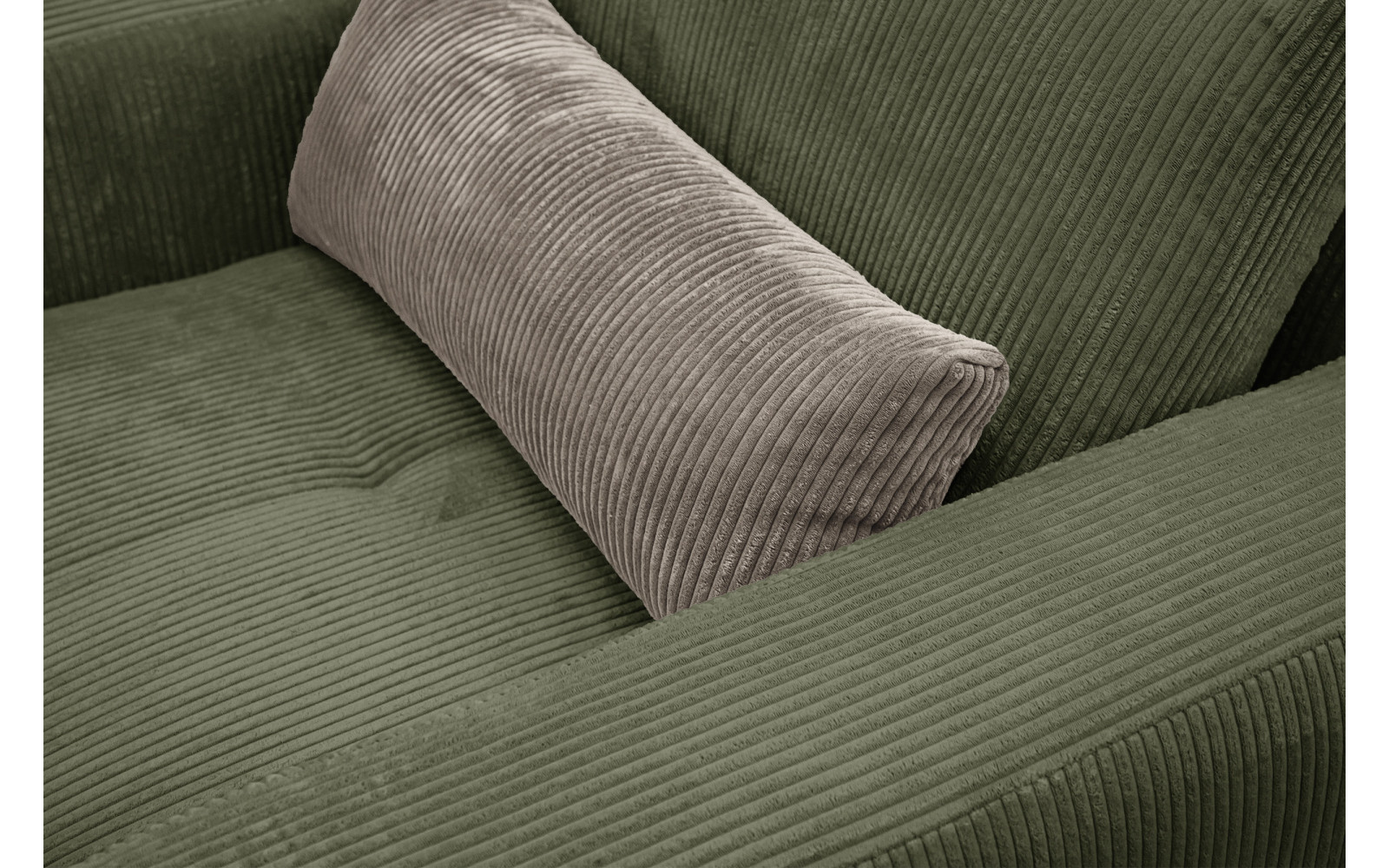 Fauteuil en velours côtelé OLI, olive