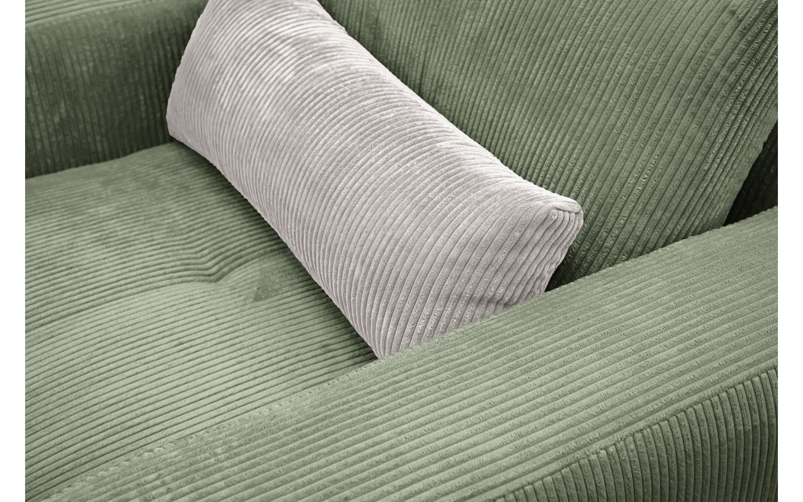 Fauteuil en velours côtelé OLI, sauge