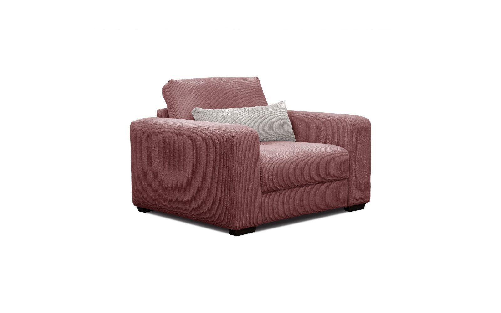 Fauteuil en velours côtelé OLI, rose